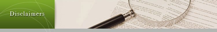 Disclaimers
